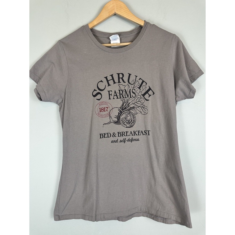 The Office Shrute Farms Short Sleeve Dwight Tee T-Shirt Women's Size Large